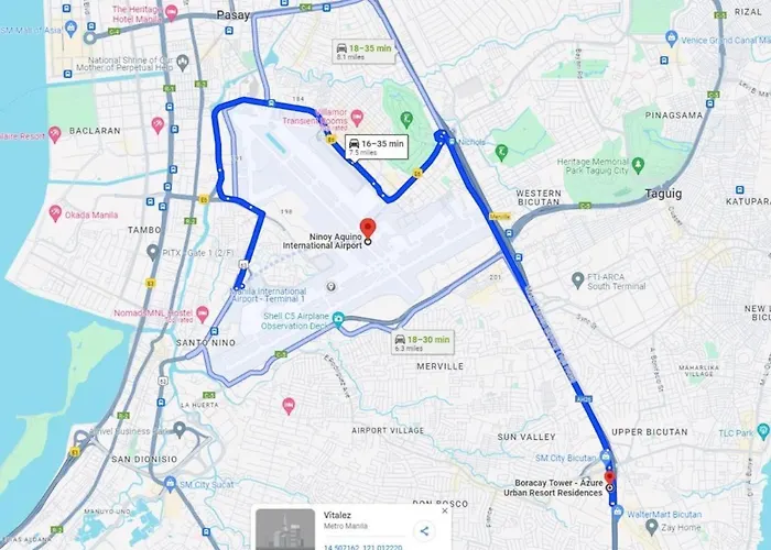 Apartment Premium 1bedroom Unit Near Airport, Moa, Casinos, Sm Bicutan